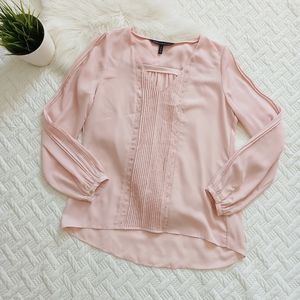 {White House Black Market} Pleated Top